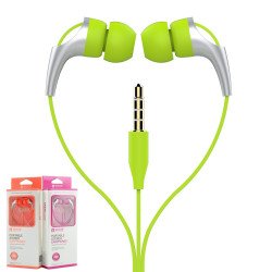 KIKO CX330 Powerful Stereo Earphone Headset with Mic (CX330 Green)
